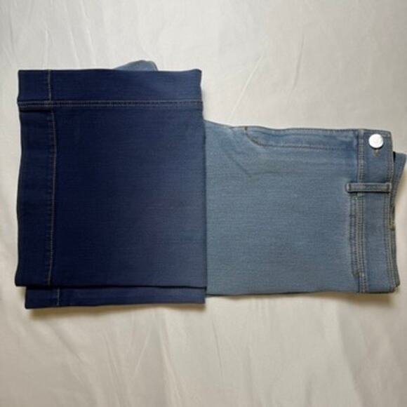 Lafayette 148 NY Clarke Blue Ombre Wide Leg High Rise Jeans Size 6 - Picture 14 of 14